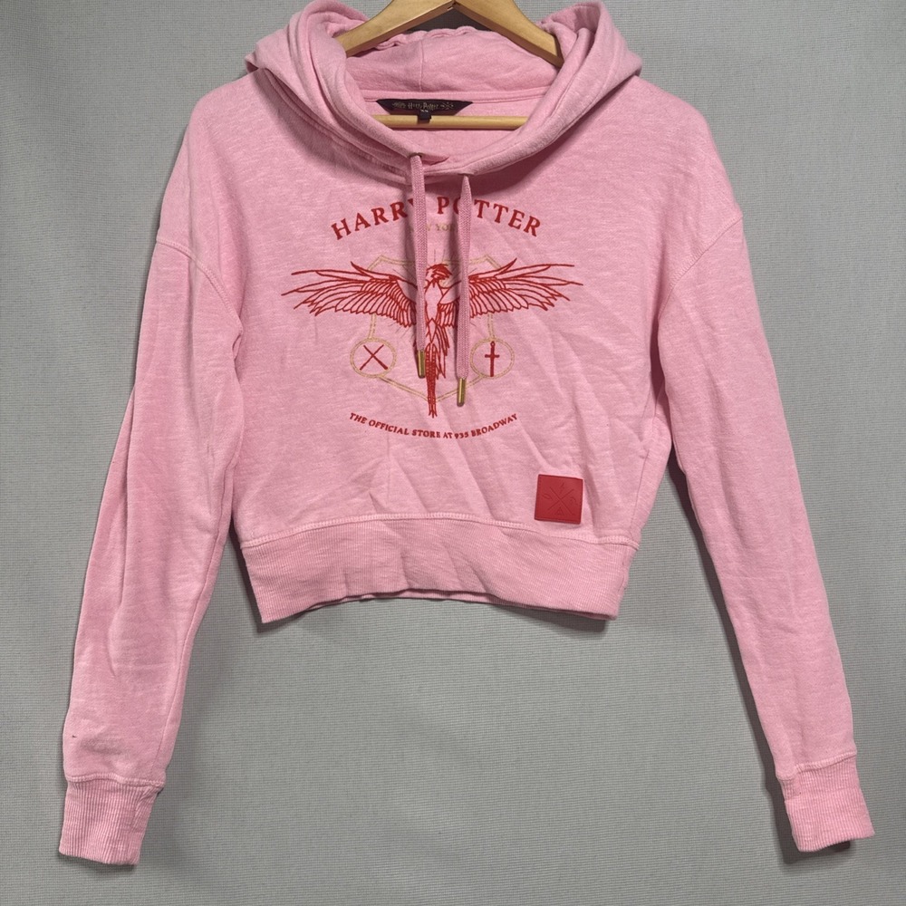Womens Harry Potter New York Exclusive Pink Hoodie Size XS